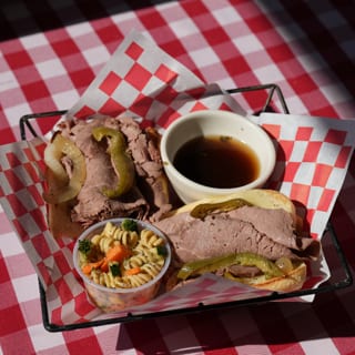 Hot Italian Beef Sandwich